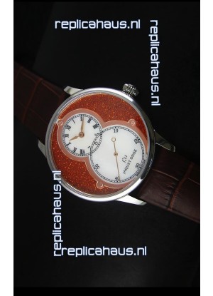 Jaquet Droz Grande Seconde Watch in Red Dial Stainless Steel Case