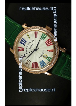 Franck Muller Master of Complications Liberty Japanese Watch in Green Strap