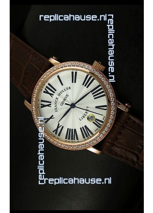 Franck Muller Master of Complications Liberty Japanese Watch in Brown Strap