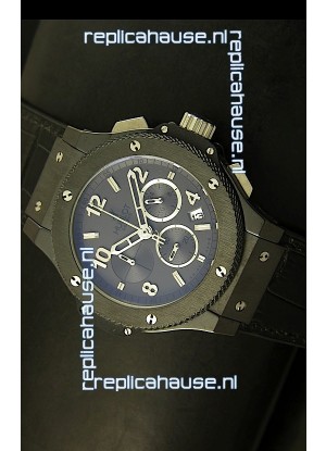 Hublot Big Bang Black Ceramic Case Watch in Quartz Movement