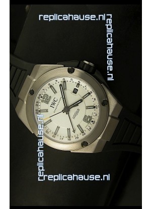 IWC Ingenieur Full Titanium Swiss Replica Watch in White Dial
