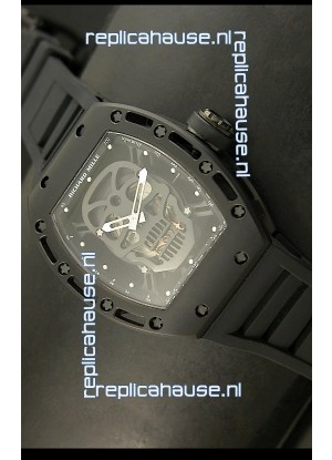 Richard Mille RM052 Skull Tourbillon Swiss Replica Watch in PVD Case