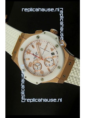 Hublot Big Bang Pink Gold Casing Swiss Watch 44MM - 1:1 Mirror Replica 