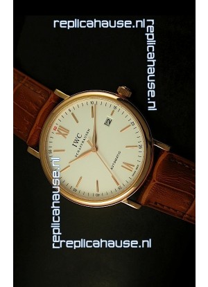 IWC Portofino Automatic Pink Gold Top Grade Japanese Replica Watch