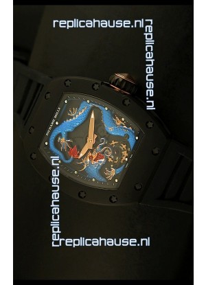 Richard Mille RM057 Tourbillon Jackie Chan Swiss Replica Watch in PVD Case