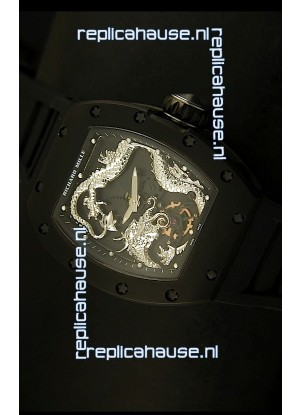 Richard Mille RM057 Tourbillon Jackie Chan Swiss Replica Watch in PVD Case