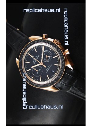 Omega Speedmaster Moon Watch Co-Axial Japanese Replica Watch Rose Gold Case