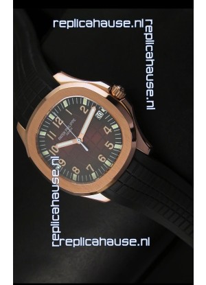 Patek Philippe Aquanaut Rose Gold in Brown Dial Watch - 1:1 Mirror Replica