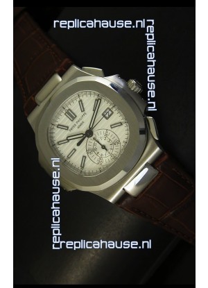 Patek Philippe Nautilus 5980 Brown Strap - 1:1 Ultimate Mirror Replica