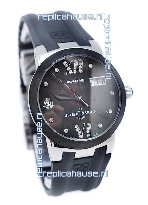 Ulysse Nardin Executive Dual Time Diamond Black Watch
