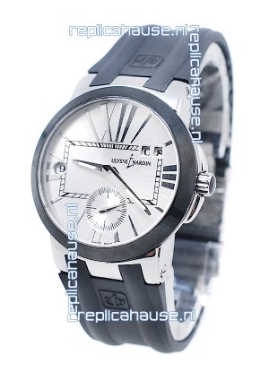 Ulysse Nardin Executive Dual Time Steel Black Watch