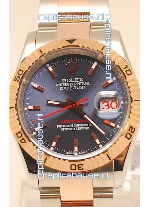 Rolex Datejust Turn O Graph Swiss Rose Gold Watch