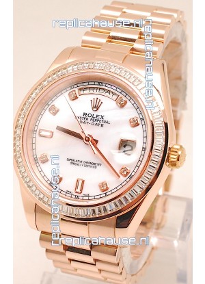 Rolex Day Date II Rose Gold Japanese Replica Watch