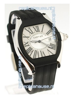 Cartier Roadster Japanese Replica Watch in White Dial