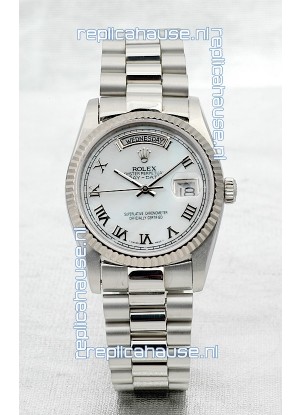 Rolex Day Date Silver Japanese Replica Watch