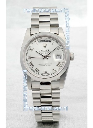 Rolex Day Date Silver Japanese Replica Watch