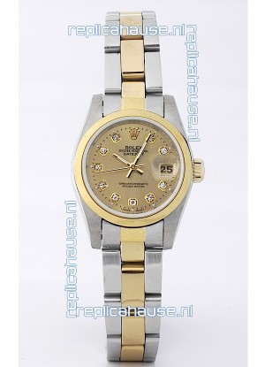 Rolex DateJust Two Tone Lady's Replica Watch