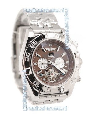 Breitling Chronograph Chronometre Replica Watch in Brown Dial