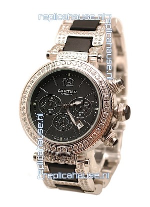 Cartier Pasha Seatimer Swiss Replica Diamonds Watch