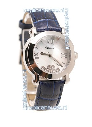 Chopard Happy Sport Ladies Swiss Replica Watch in White Dial
