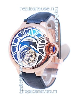 Cartier Ballon de Bleu Flying Tourbillon Swiss Rose Gold Watch