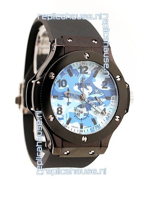 Hublot Big Bang Commando Blue Camouflage Japanese Watch