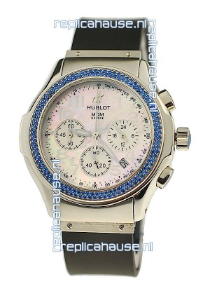 Hublot MDM Chronograph Swiss Replica Watch in Steel Case