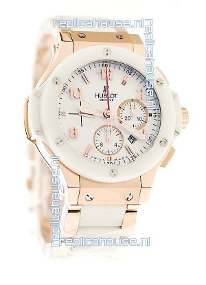 Hublot Big Bang 18K Pink Gold Casing Swiss Watch 