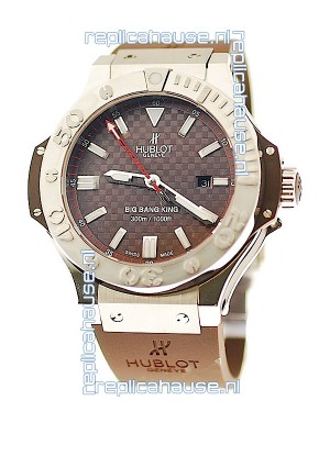 Hublot Big Bang King Swiss Watch in Steel Case Palladium Coated Bezel