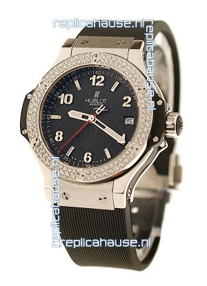 Hublot Big Bang Steel Collection Diamond Swiss Quartz Watch