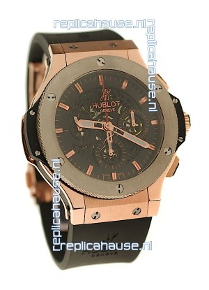 Hublot Rose Gold Aero Bang Swiss Replica Watch