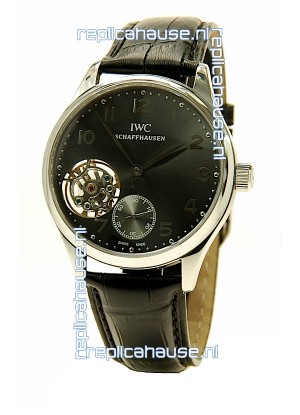 IWC Portuguese Tourbillon Swiss Replica Watch in Grey Dial
