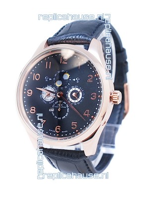 IWC Da Vinci Perpetual Calendar Chronograph Japanese Gold Watch