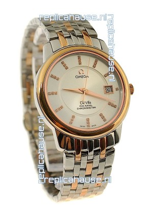 Omega Co-Axial Deville Japanese Rose Gold Watch 