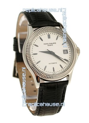 Patek Philippe Geneve Replica Watch in White Dial