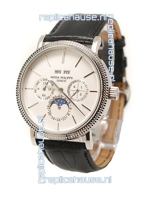 Patek Philippe Grand Complications Japanese Steel Watch in White Dial