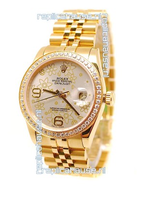Rolex Datejust Floral Motif 2011 Edition Swiss Replica Watch