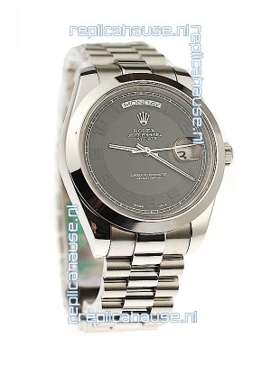 Rolex Day Date II Silver Japanese Replica Watch