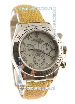 Rolex Daytona Cosmograph Swiss Replica Watch in Yellow Pearl Dial