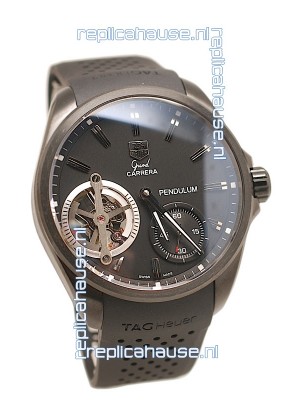 Tag Heuer Grand Carrera Pendulum Swiss Automatic Watch in Black