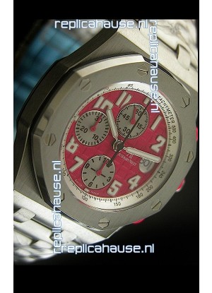 Audemars Piguet Royal Oak Offshore Swiss Watch in Red Dial - Secs hand 12 O clock