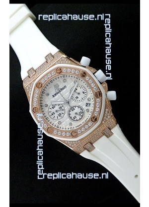 Audemars Piguet Royal Oak Ladies Alinghi Limited Edition Japanese Watch in White