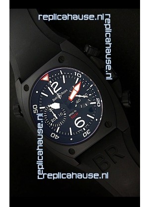 Bell and Ross BR-02 Tonneau Swiss Replica Watch in Black Dial