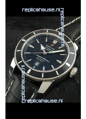 Breitling Superocean Swiss Replica Watch in Black Dial