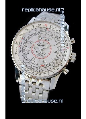 Breitling Navitimer World Swiss Replica Watch in White Dial