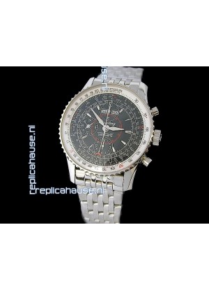 Breitling Navitimer World Swiss Replica Watch in Black Dial