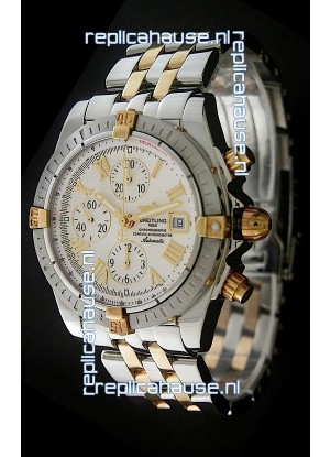 Breitling Chronomat Evolution Swiss Replica Watch in White Dial