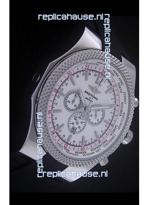Breitling Bentley Chronograph Japanese Replica Watch in White Dial