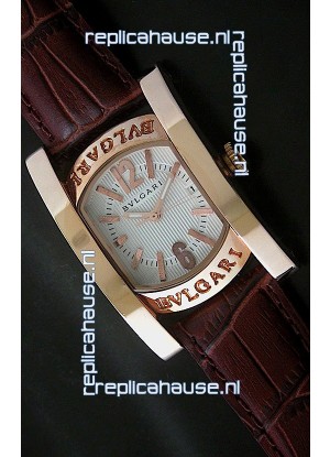 Bvlgari Assioma Japanese Replica Quartz Watch in White Dial