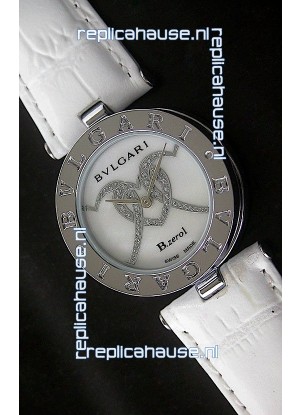 Bvlgari B.zerol Japanese Replica Quartz Watch in White Dial
